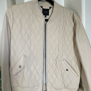 ANTHROPOLOGY WOMENS Leather bomber jacket